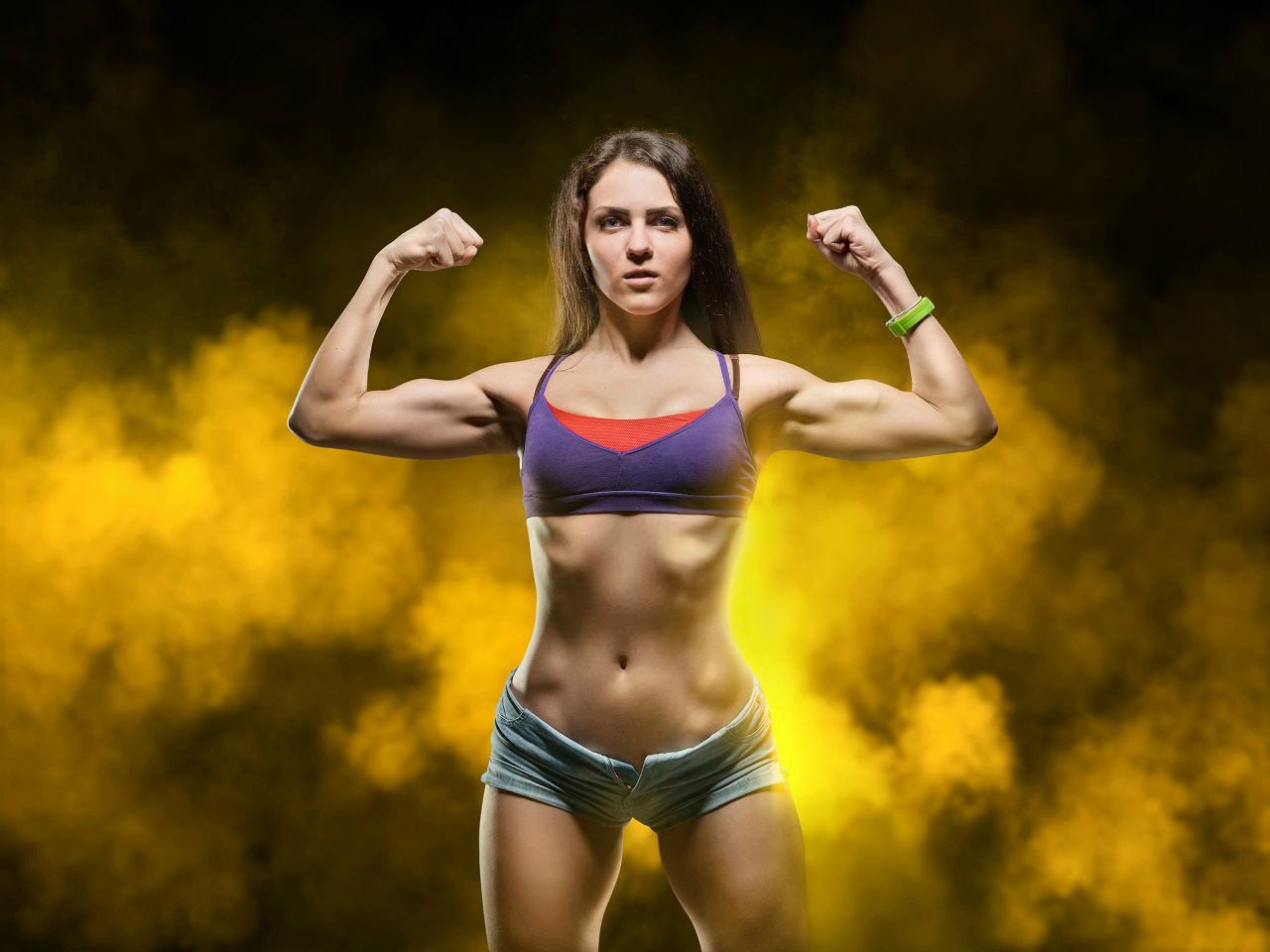 Athletic girls in Porto Novo